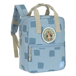 Mini Square PATTERN PARTY Laessig blauer Rucksack