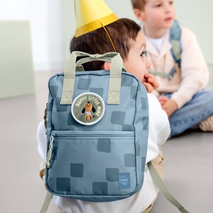 Mini Square PATTERN PARTY Laessig blauer Rucksack