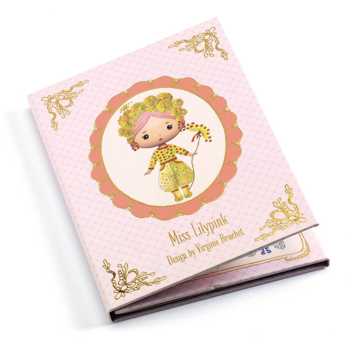 Miss Lilypink-Sticker removable IMAGINAIRE WORLD Djeco