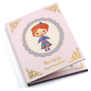 Miss Lilyruby-Sticker removable IMAGINAIRE WORLD Djeco