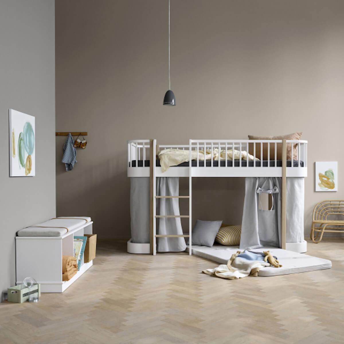 Möbel-Bank 106x43cm WOOD Oliver Furniture weiß