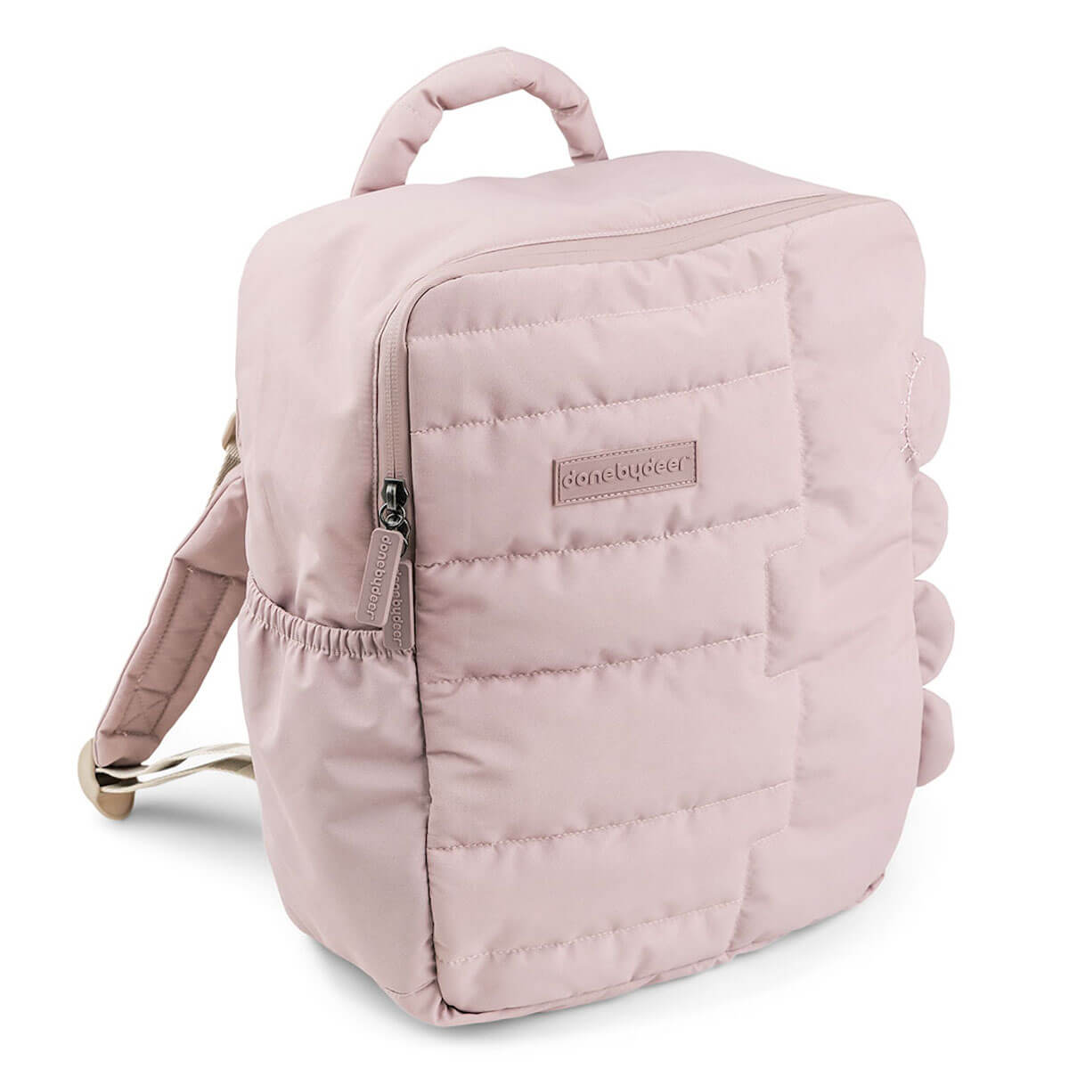 Mochila infantil acolchada Croco Rosa Done by Deer