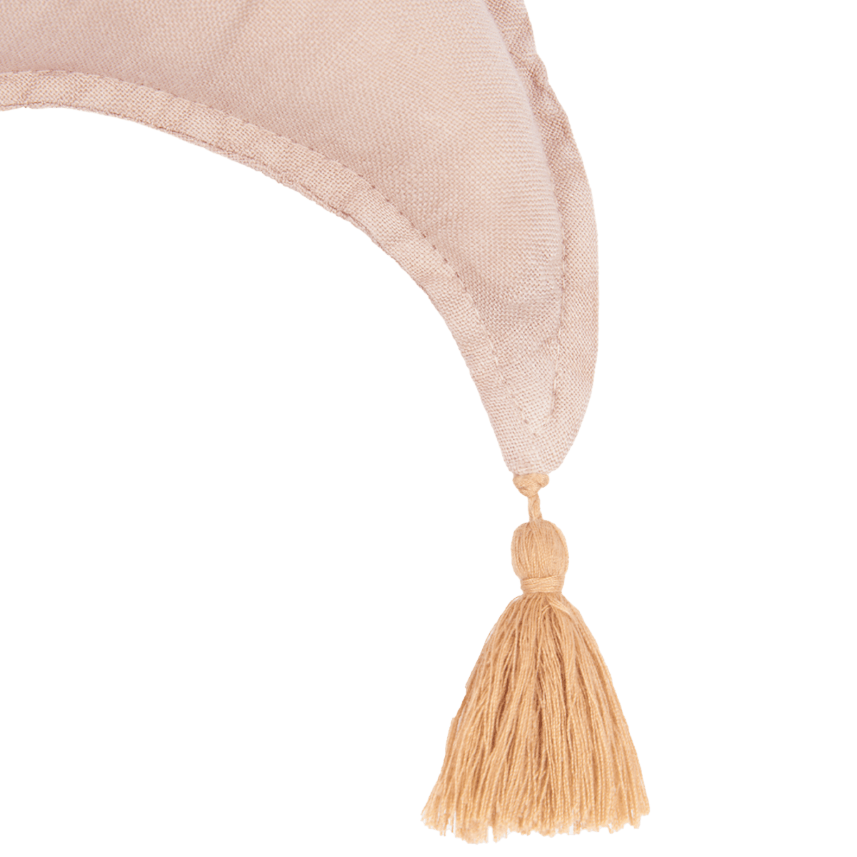 Mondkissen aus französischem Leinen. Nobodinoz Mauve Pink