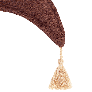 Mondkissen aus französischem Leinen. Nobodinoz Pflaume