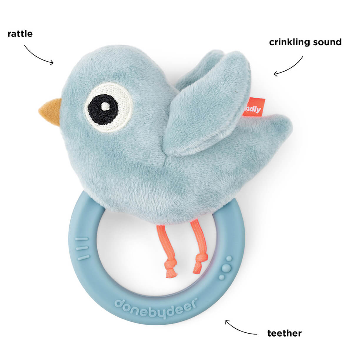 Mordedor sensorial Birdee Azul Erledigt von Deer