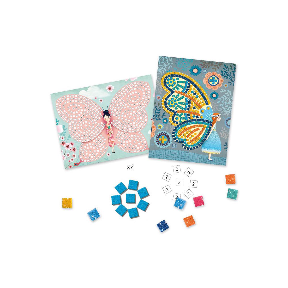 Mosaike Glitzer Schmetterlinge Djeco
