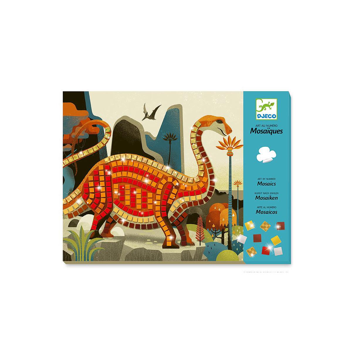 Mosaike Metallische Dinosaurier Djeco