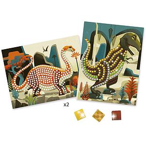 Mosaike Metallische Dinosaurier Djeco