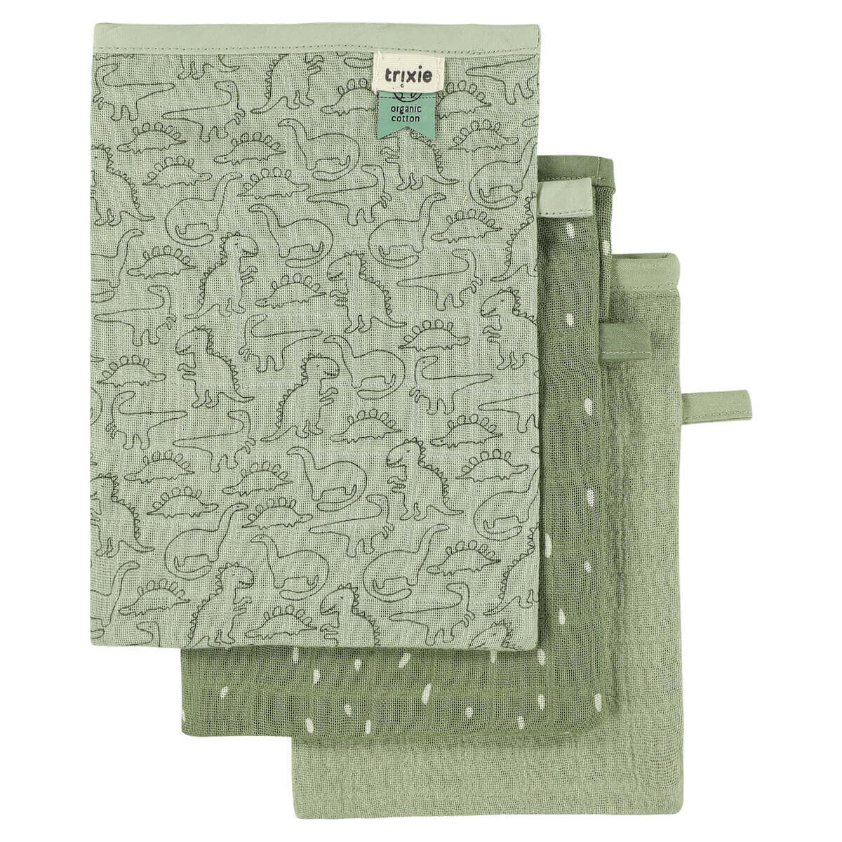 Mullwaschlappen 3er Pack Daring DINO Trixie