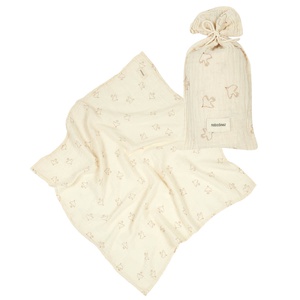 Mullwindel 70x70cm WABI SABI Nobodinoz braun hoshi Vögel