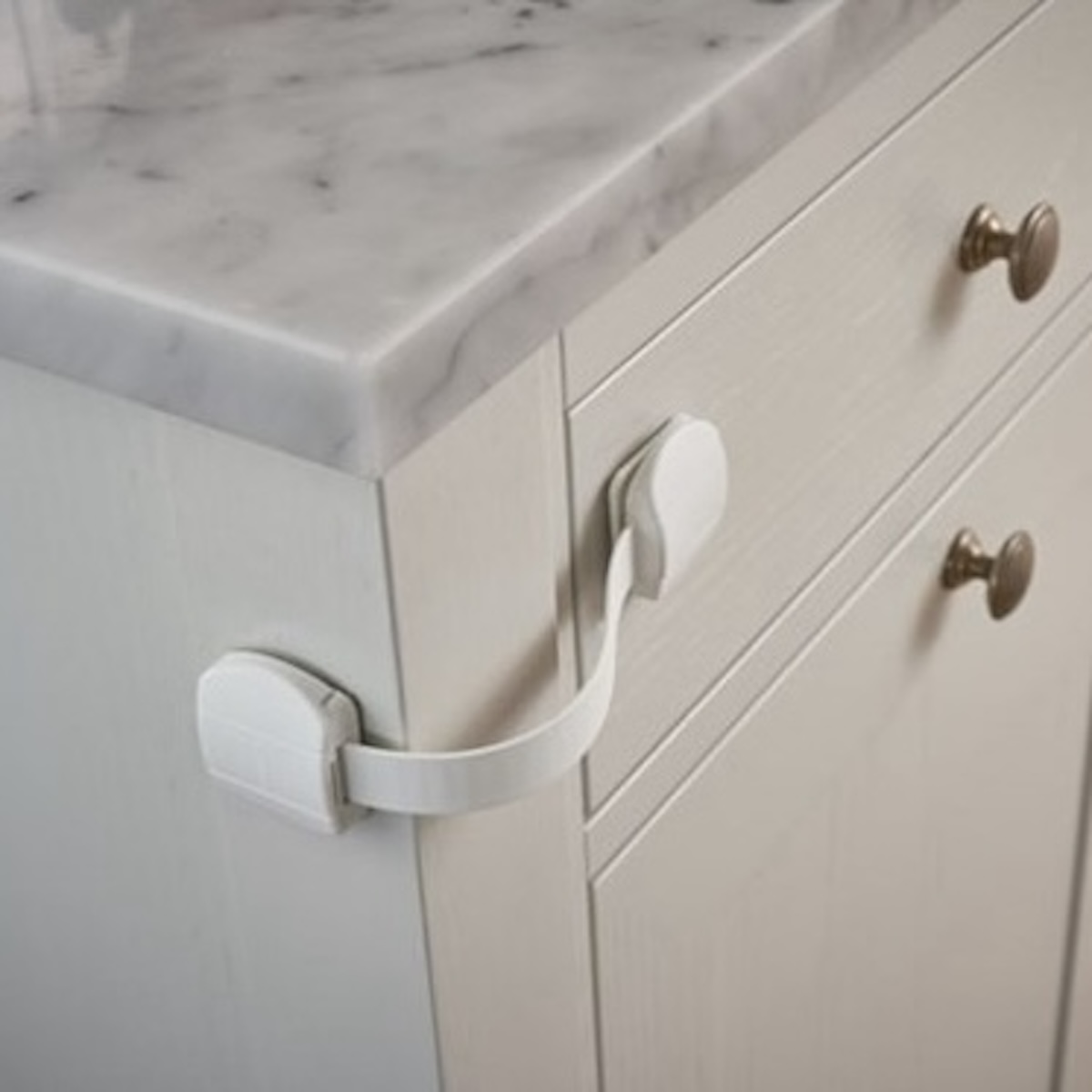 Multi purpose lock Babydan Weiß 2 Stück