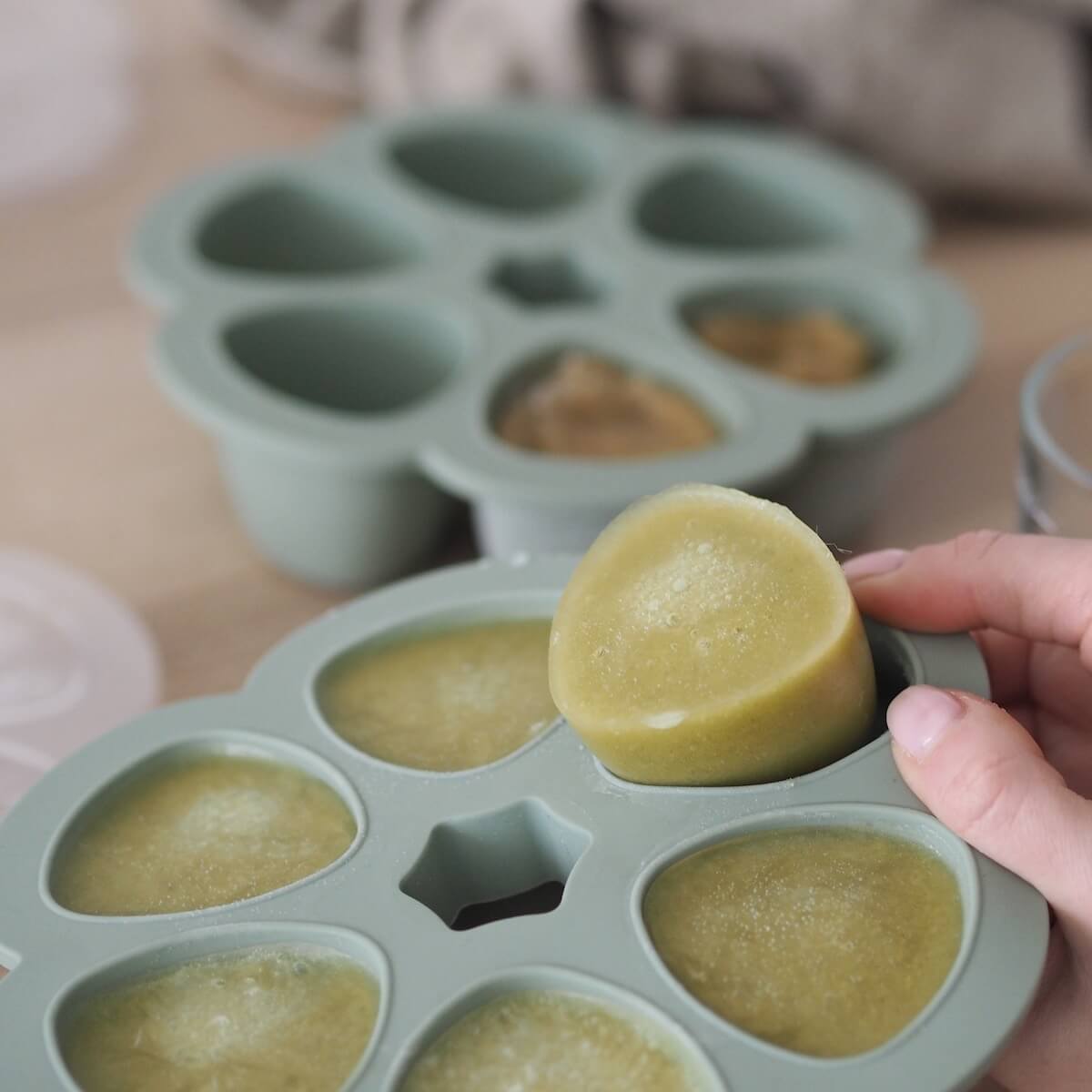 Multiportionen Silikon 6x150ml Beaba Salbeigrün