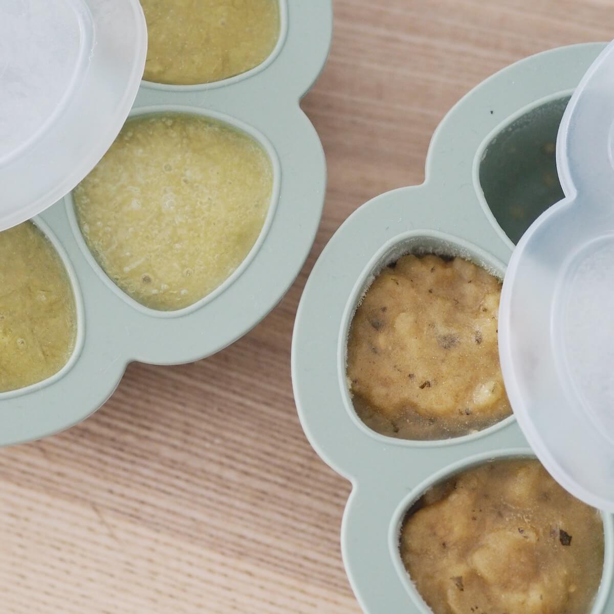 Multiportionen Silikon 6x150ml Beaba Salbeigrün