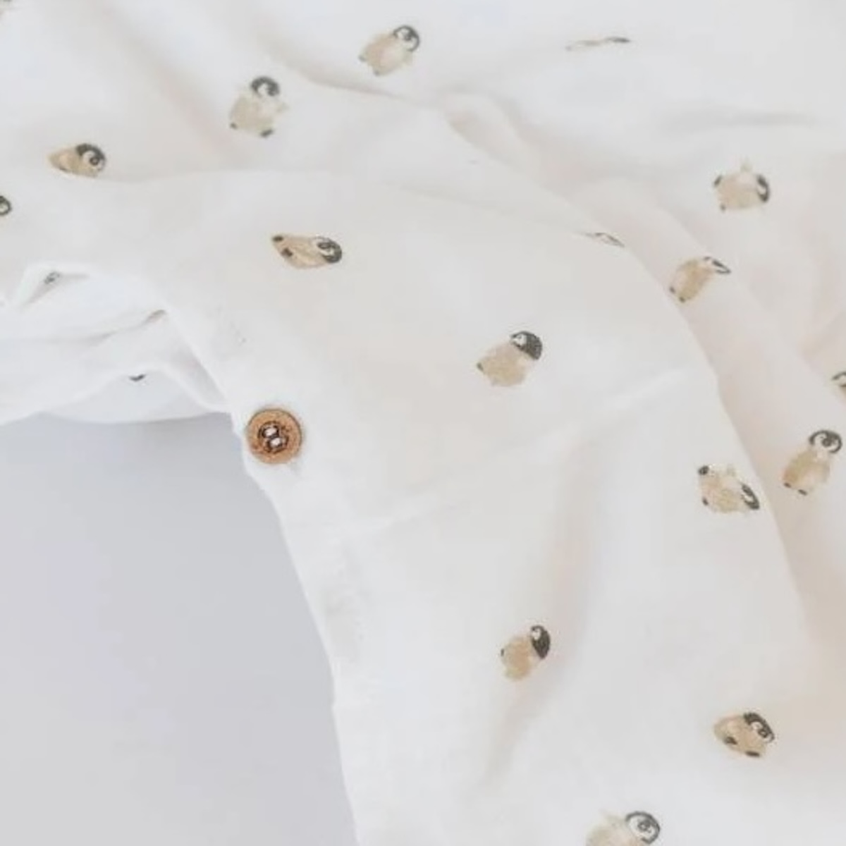 Muselin-Bettdeckenbezug Bamboom penguins