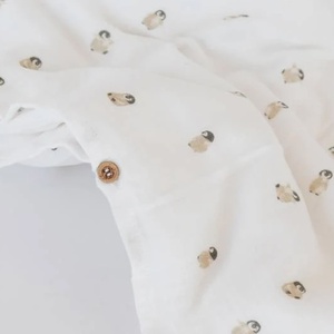 Muselin-Bettdeckenbezug Bamboom penguins