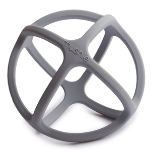 Mushie - Beißring Ball - Taubengrau          