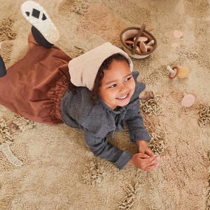 MUSHROOM FOREST Teppich 120x160cm Lorena Canals Olive Rose Chestnut Golden Natural