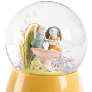 Musikalische Schneekugel TROIS PETITS LAPINS Moulin Roty
