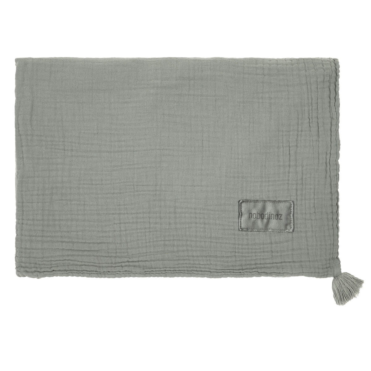 Musselin-Decke 65x100cm WABI SABI Nobodinoz azurblau