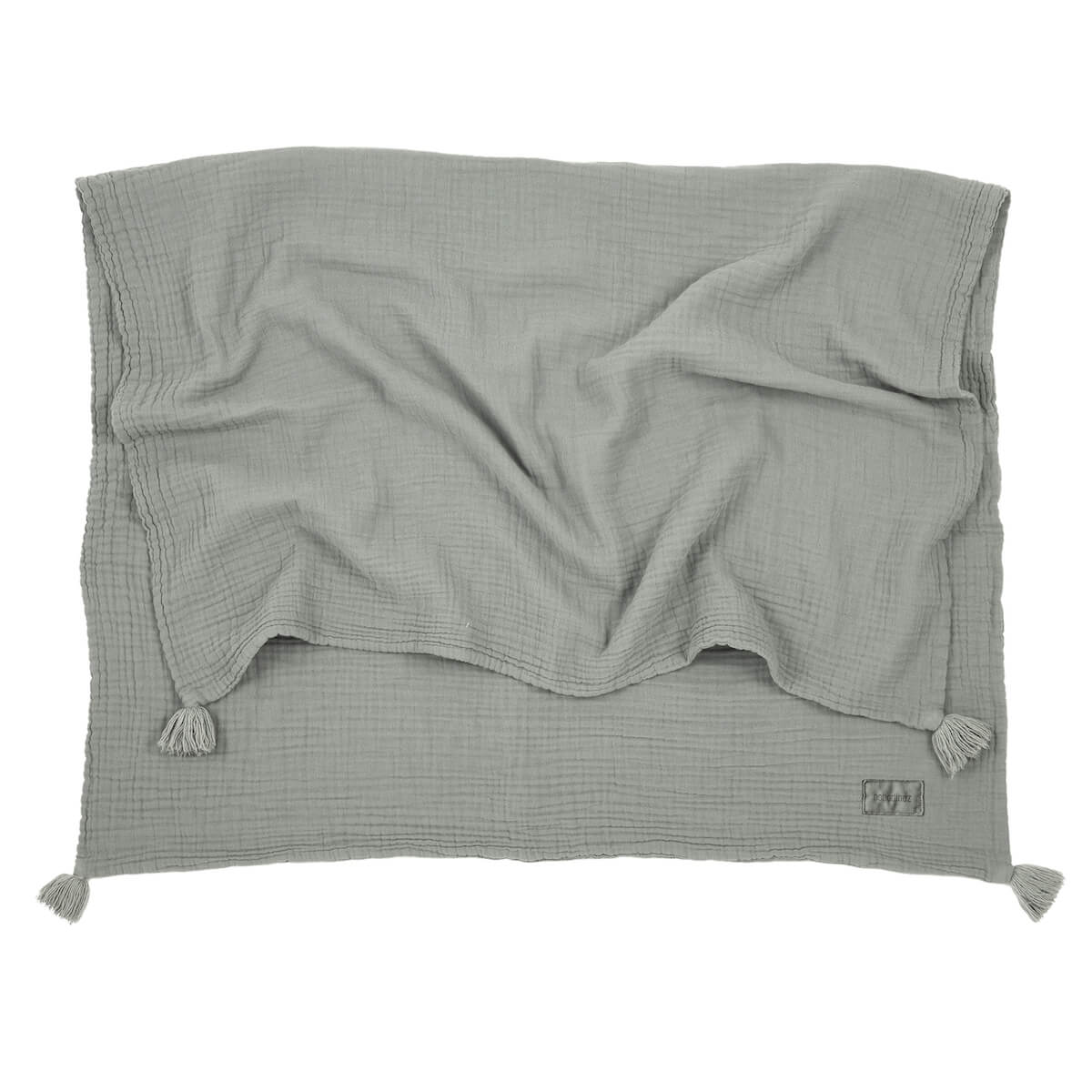 Musselin-Decke 65x100cm WABI SABI Nobodinoz azurblau