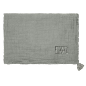 Musselin-Decke 65x100cm WABI SABI Nobodinoz azurblau