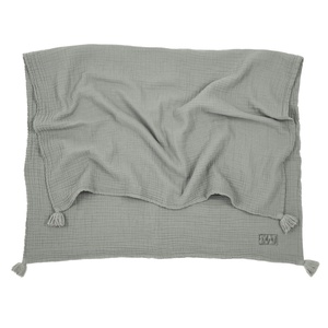 Musselin-Decke 65x100cm WABI SABI Nobodinoz azurblau