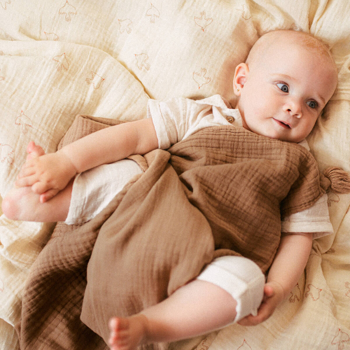 Musselin-Decke 65x100cm WABI SABI Nobodinoz sésamo