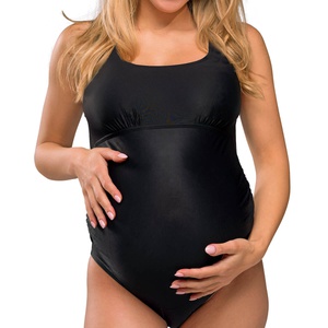 Mutterschafts-Badeanzug Original L Carriwell Schwarz