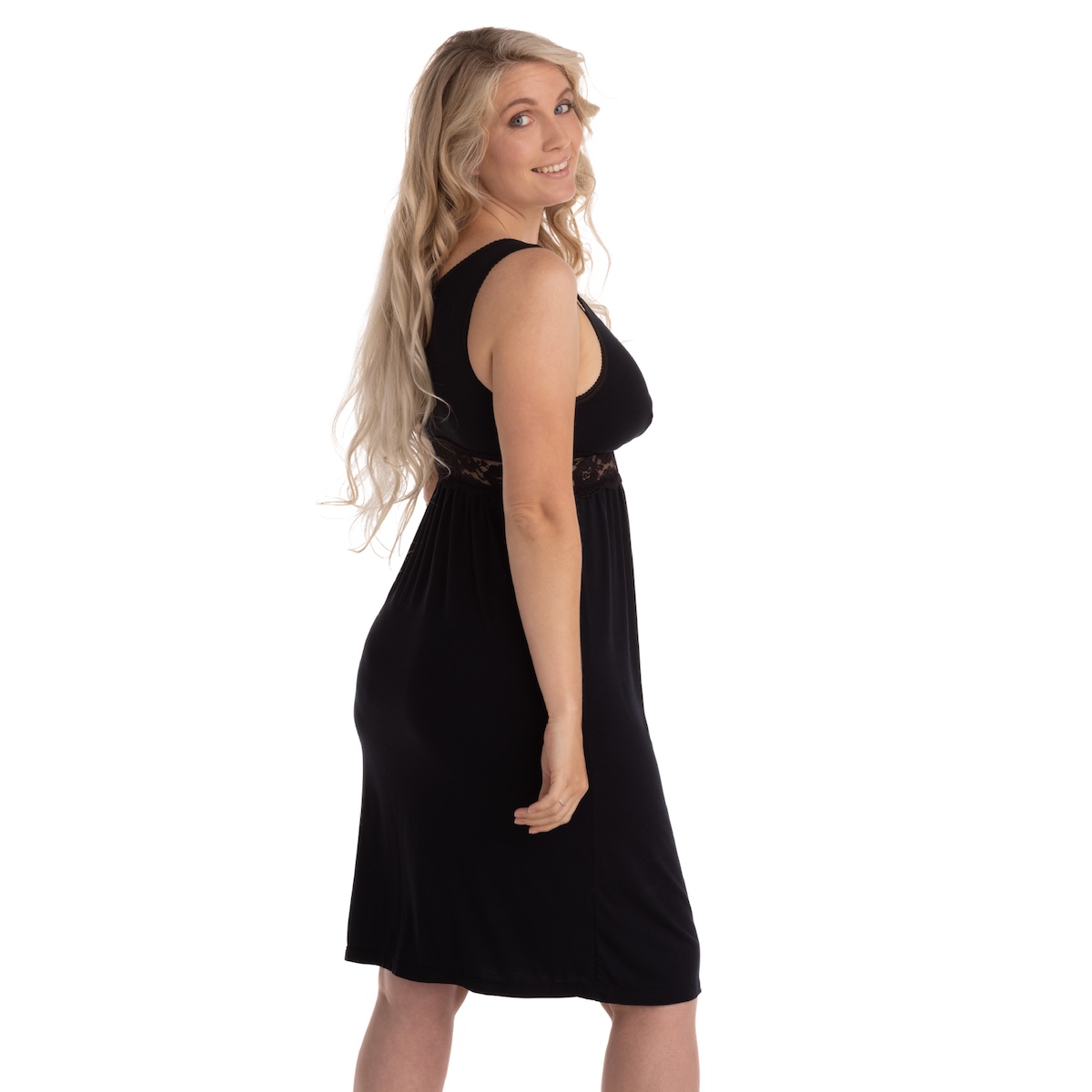 Mutterschafts- und Still-Nachthemd S Carriwell Schwarz