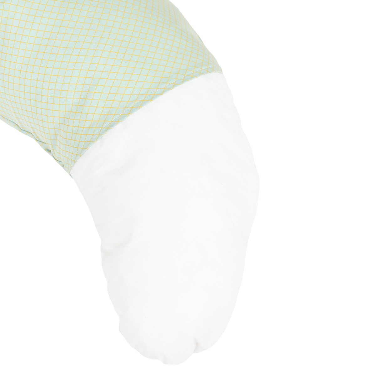 Mutterschaftskissen STORIES Limited Edition 38x170x25cm Nobodinoz grünes Zitronengitter