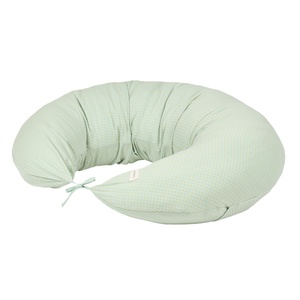 Mutterschaftskissen STORIES Limited Edition 38x170x25cm Nobodinoz grünes Zitronengitter