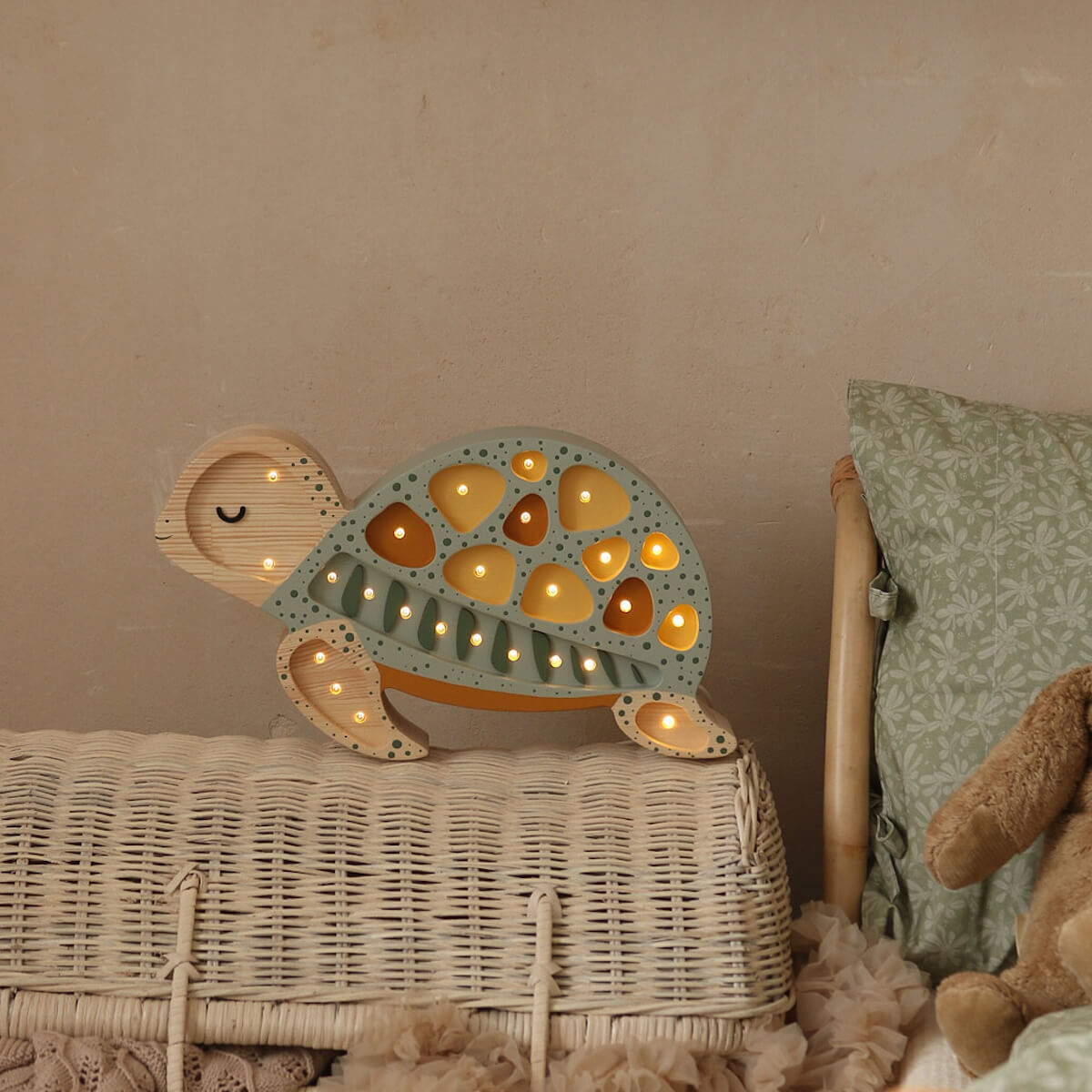 Nachtlicht TURTLE Little Lights Galapagos Sage
