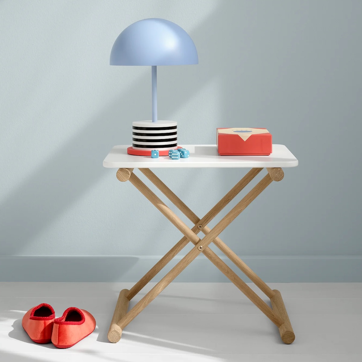 Nachttisch CAMP niedrig Eiche/weiß Oliver Furniture