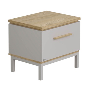 Nachttischkommode 1 Schublade BENNE Paidi Eiche Montana Schiefergrau