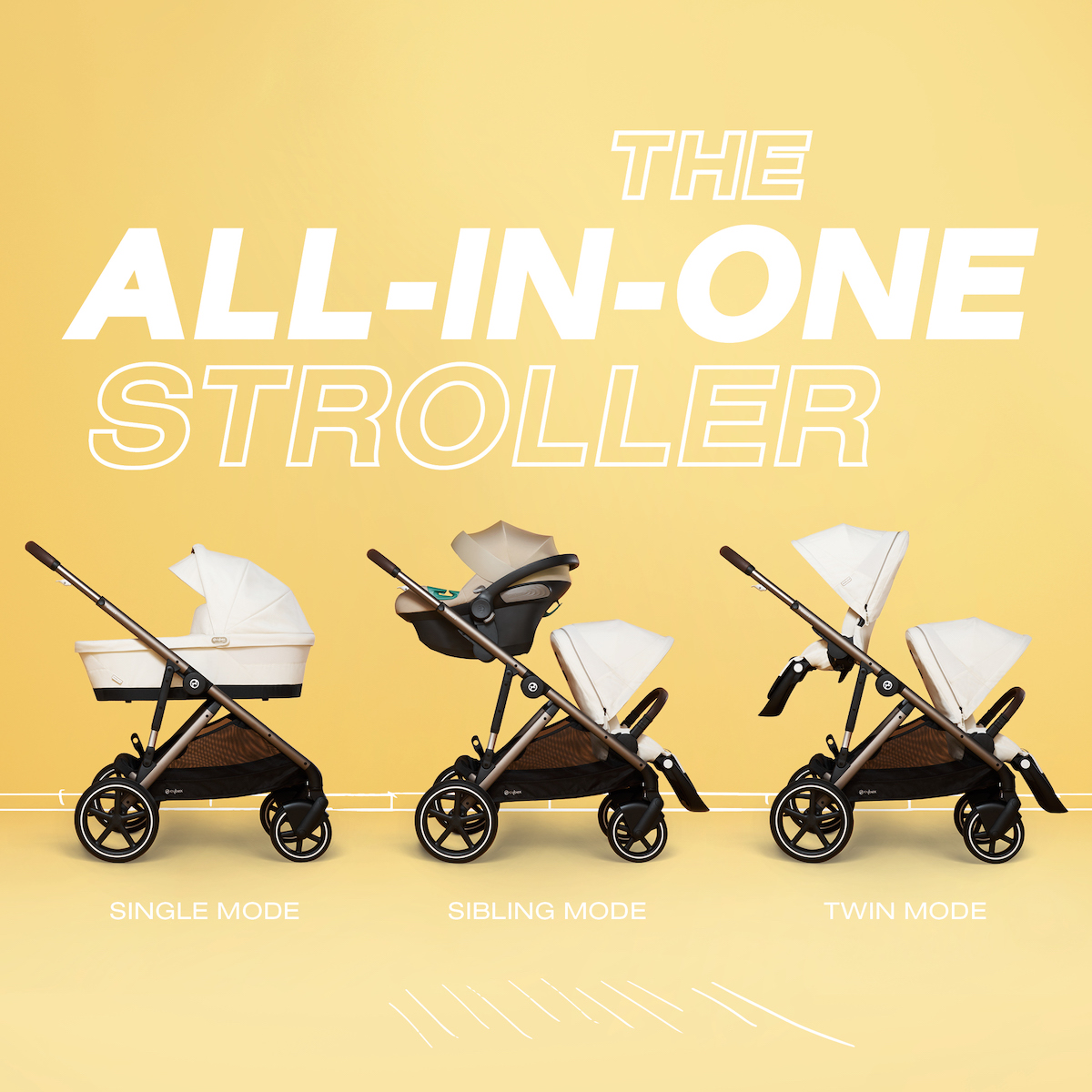 NEU ab 01/23 - GAZELLE S Gondel Moon Black | schwarz Cybex