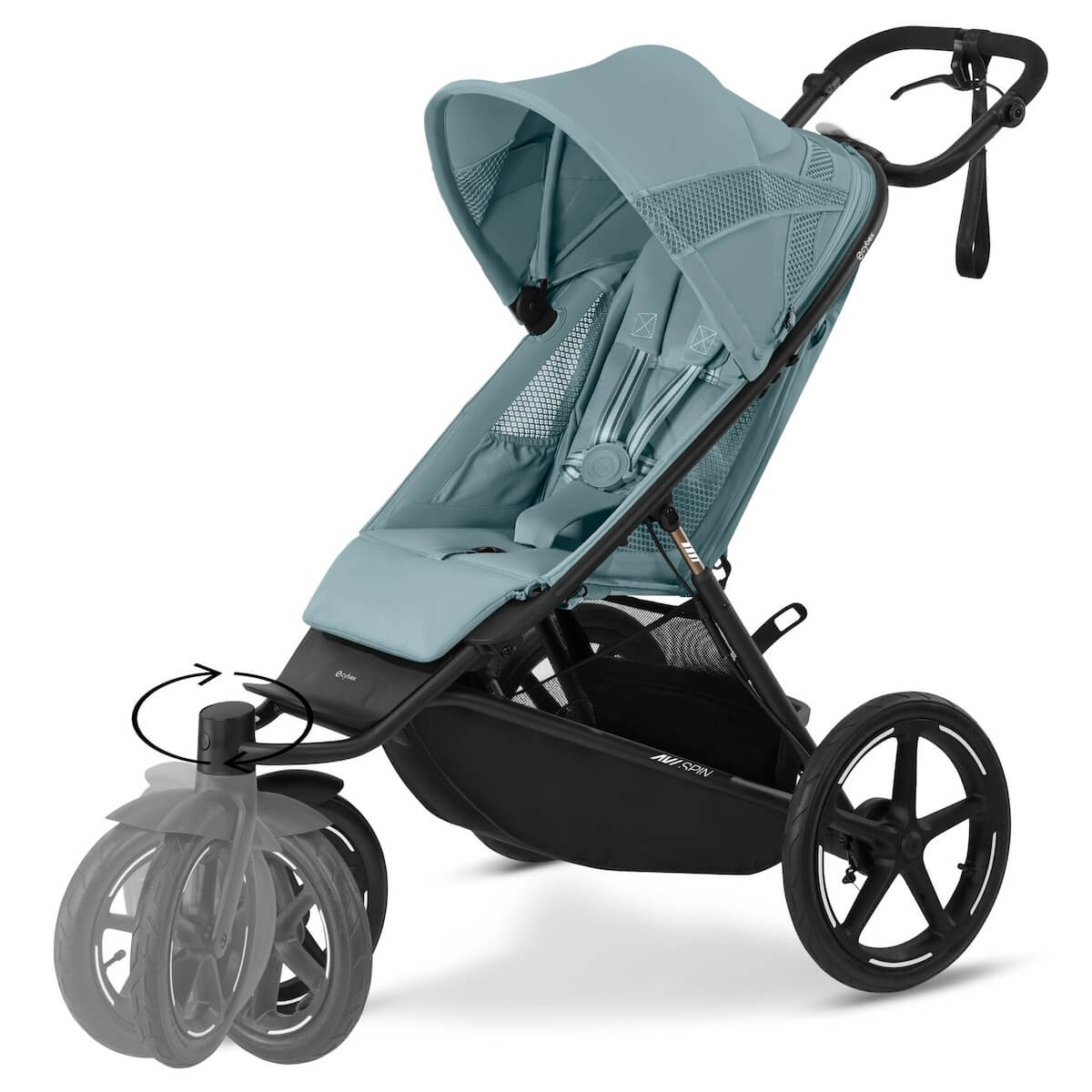 NEU ab 05/24 - AVI SPIN BLK Cybex Stormy Blue light blue 
