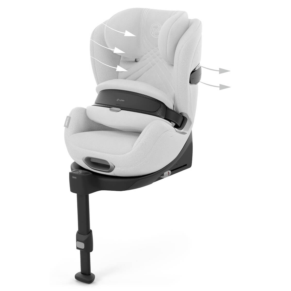 NEW as of 05/24 - ANORIS T2 I-SIZE PLUS Cybex Platinum White light grey 