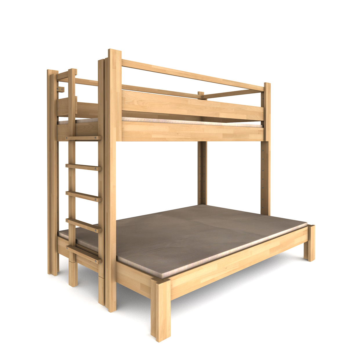 NEW Etagenbett Twin-over-full 90-140x200cm DESTYLE de Breuyn natürlich