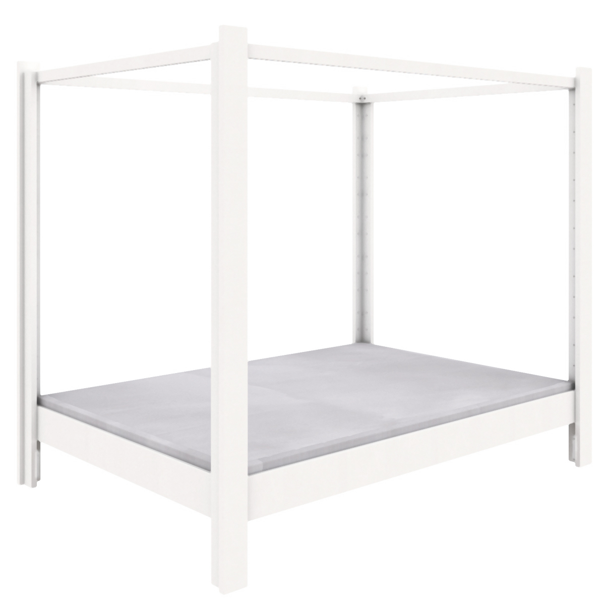 NEW Himmelbett 140x200cm DESTYLE de Breuyn weiß lackiert