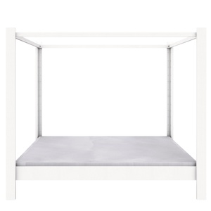 NEW Himmelbett 140x200cm DESTYLE de Breuyn weiß lackiert