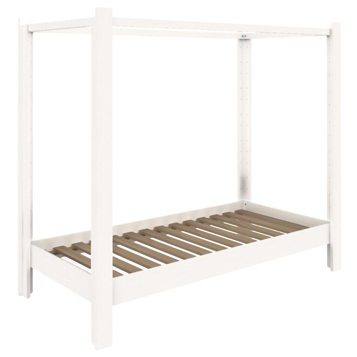 NEW Himmelbett 90x200cm DESTYLE de Breuyn weiß lackiert