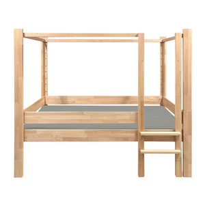 NEW Mitwachsendes Bett 90x200cm 7 in 1 Leiter Längsseite DESTYLE de Breuyn natur geölt