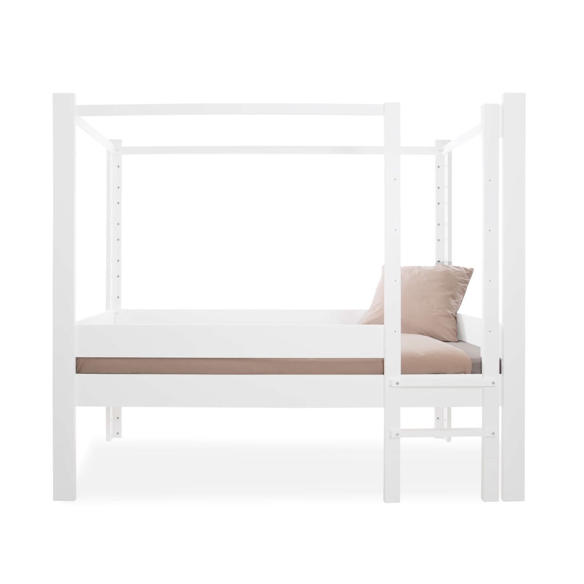 NEW Mitwachsendes Bett 90x200cm 7 in 1 Leiter Längsseite DESTYLE de Breuyn weiß lackiert