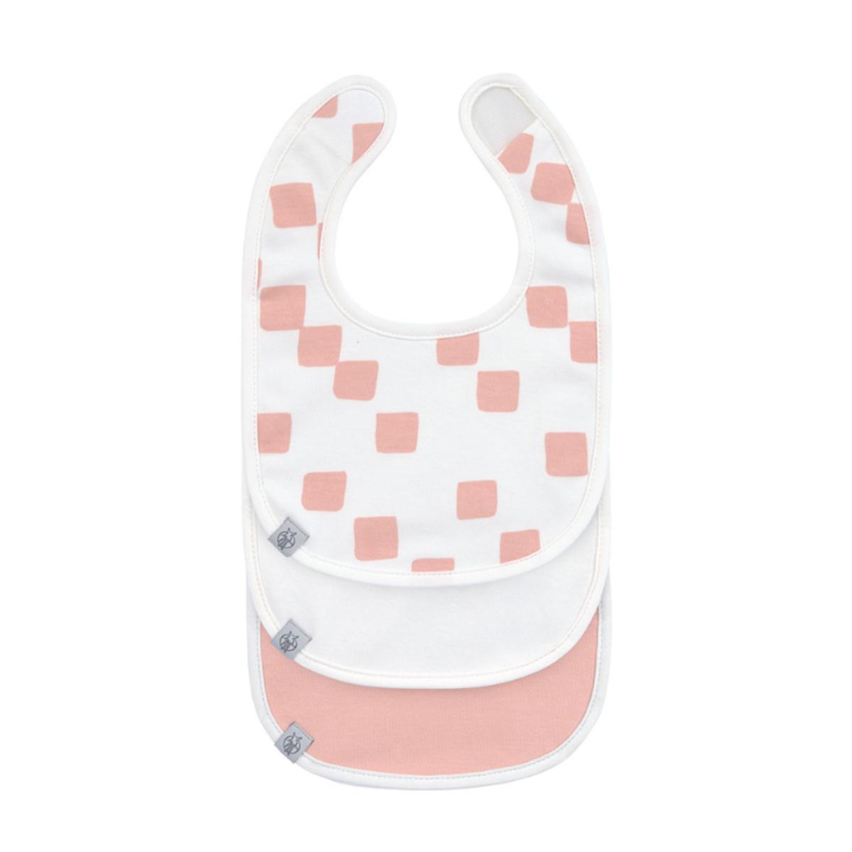 Newborn Bib 3pcs GOTS Happy Fruits peach Laessig