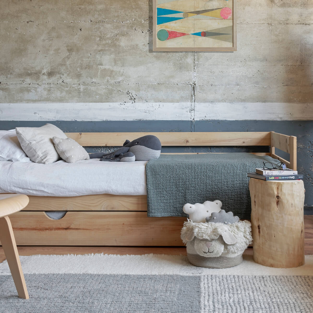 Niedriger Teppich 30 x 27 x 22 cm ket Pink Nose Sheep Lorena Canals