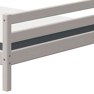 Niedriges Bett 140x200cm CLASSIC Flexa grey washed 