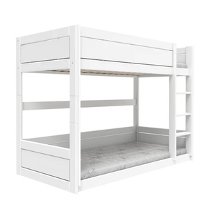 Niedriges Etagenbett mit Rollenboden Lifetime white