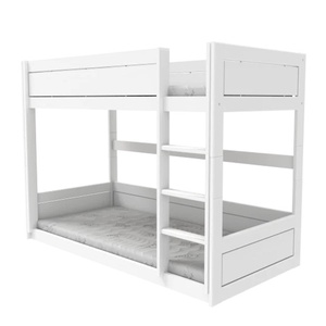 Niedriges Etagenbett mit Rollenboden Lifetime white