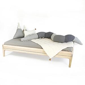 Paket - Juniorbett-Umrahmung niedrig KERA Esche