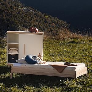 Paket - Juniorbett-Umrahmung niedrig KERA Esche